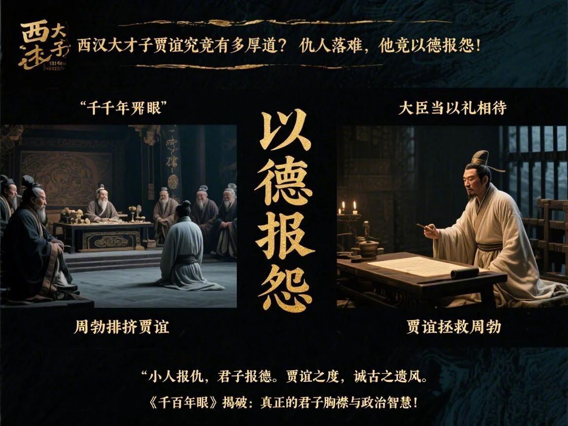 西汉大才子贾谊，究竟有多厚道？仇人落难，他竟以德报怨！
贾谊是西汉时期的大才子，