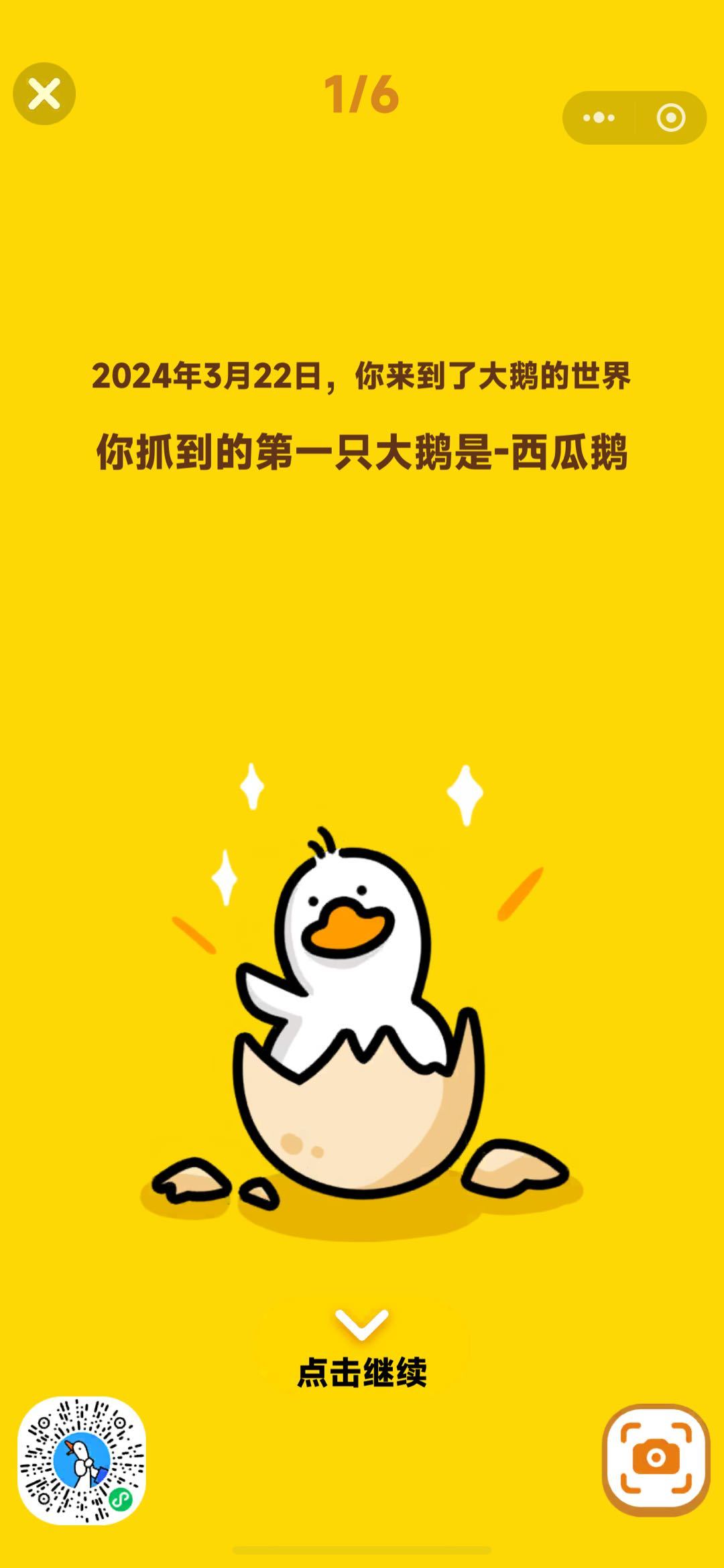 看了抓大鹅的年度报告，第一只抓到的居然是西瓜鹅！你们第一只抓的是什么鹅？转发，随