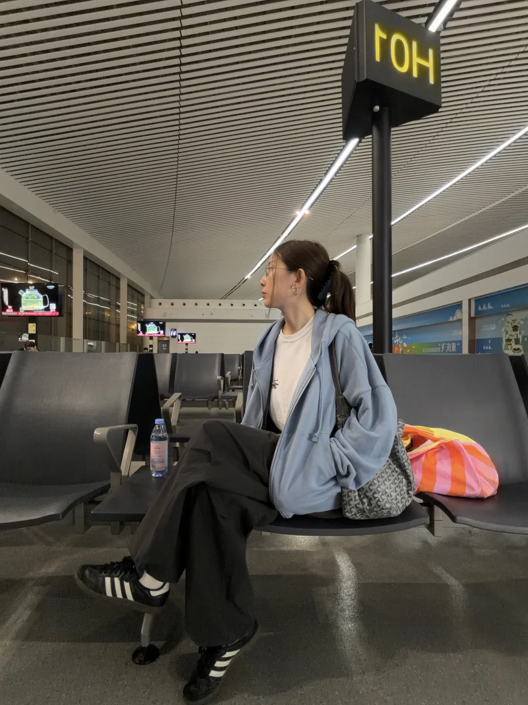 机场look✈️一夜之间把自己送去罗马！