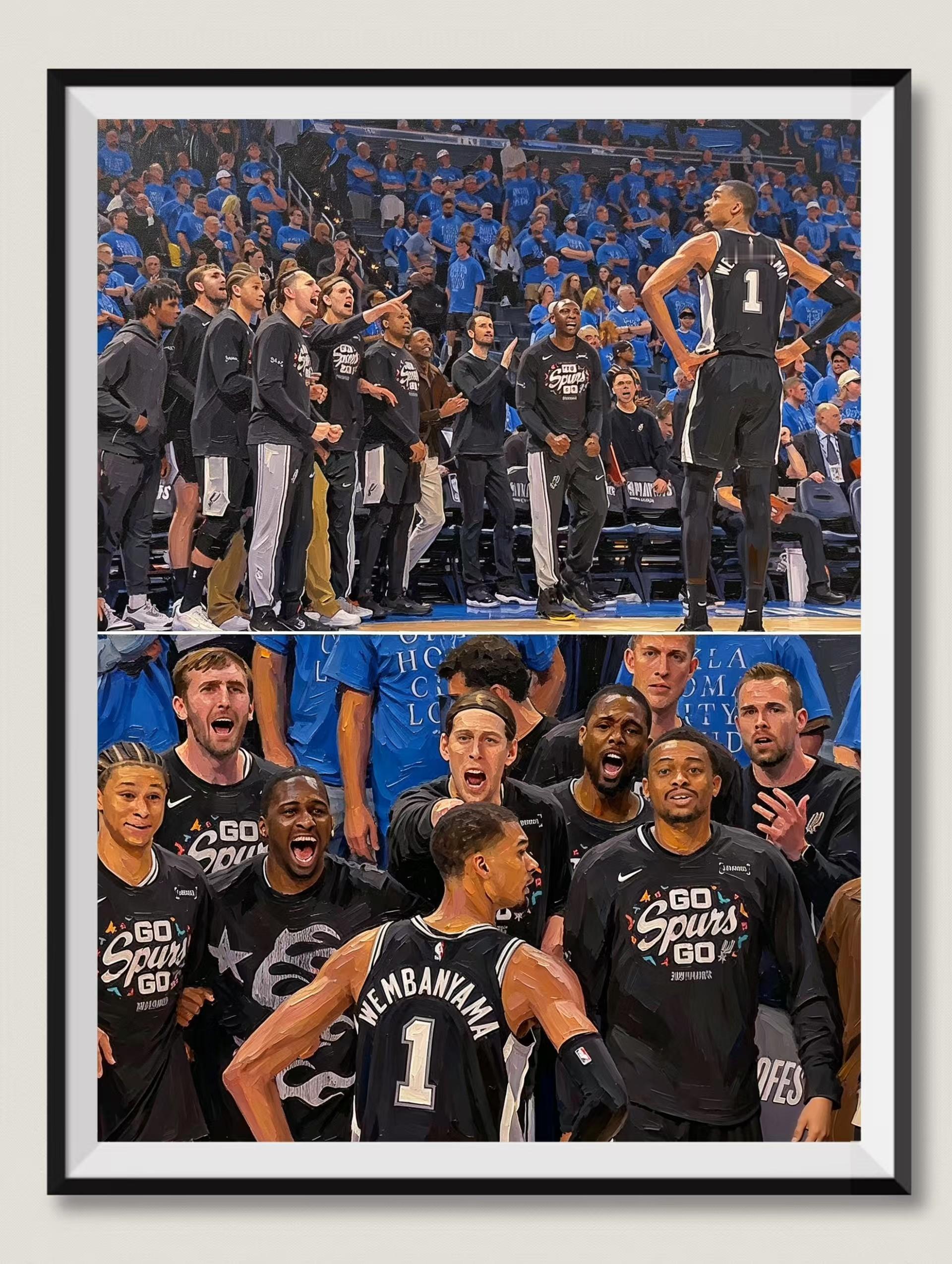世界名画:你是外星人👽吗？文班亚马超远三分nba半决赛 文班亚马世界名画
