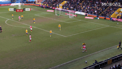 【足总杯】阿森纳2比1曼斯菲尔德▼关键进球：第65分钟，诺尔高弧顶直塞到点球点附
