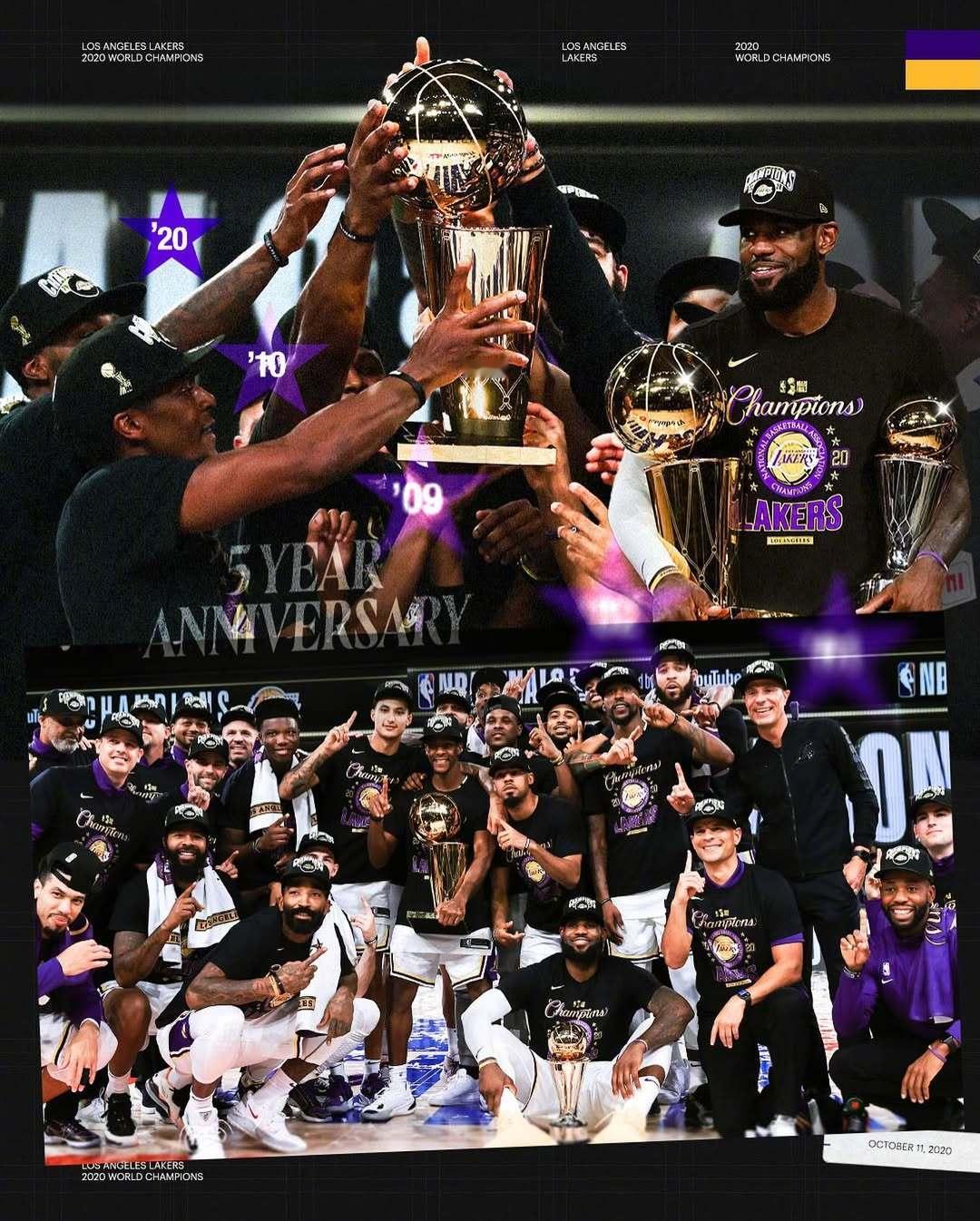 北京时间2020年10月12日 - 湖人夺得队史第 17 座 NBA 总冠军 ?