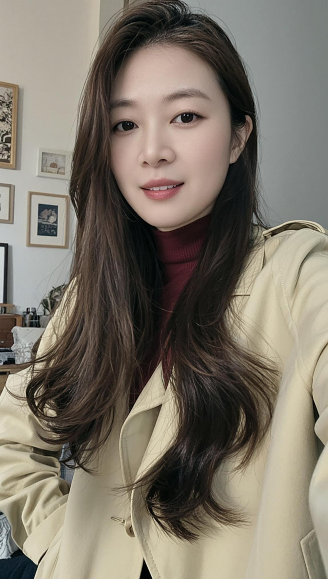 AI暖棕生活照  甜美女孩气质穿搭 高贵优雅 抖音ai创作