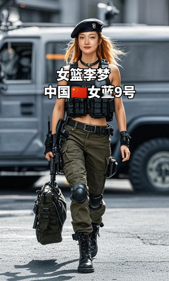 AI坚毅特警写真 李梦 中国女篮