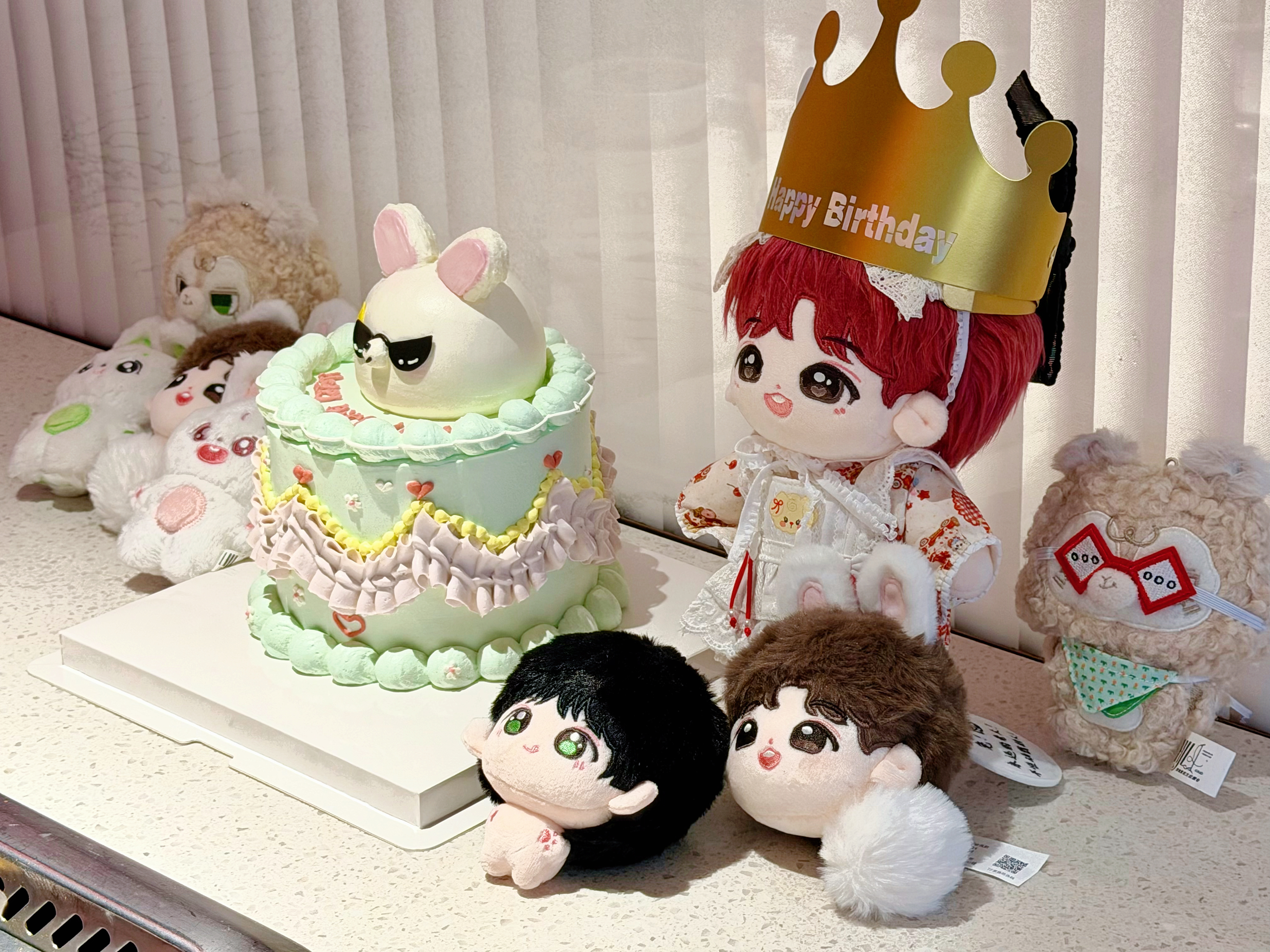 宝宝生日快乐💚🎂💚还会陪你过很多很多很多个生日！ 