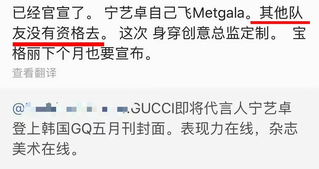 柳智敏没有品牌方安排保镖是不是证实了去Metgala是曽的宁艺卓？ 