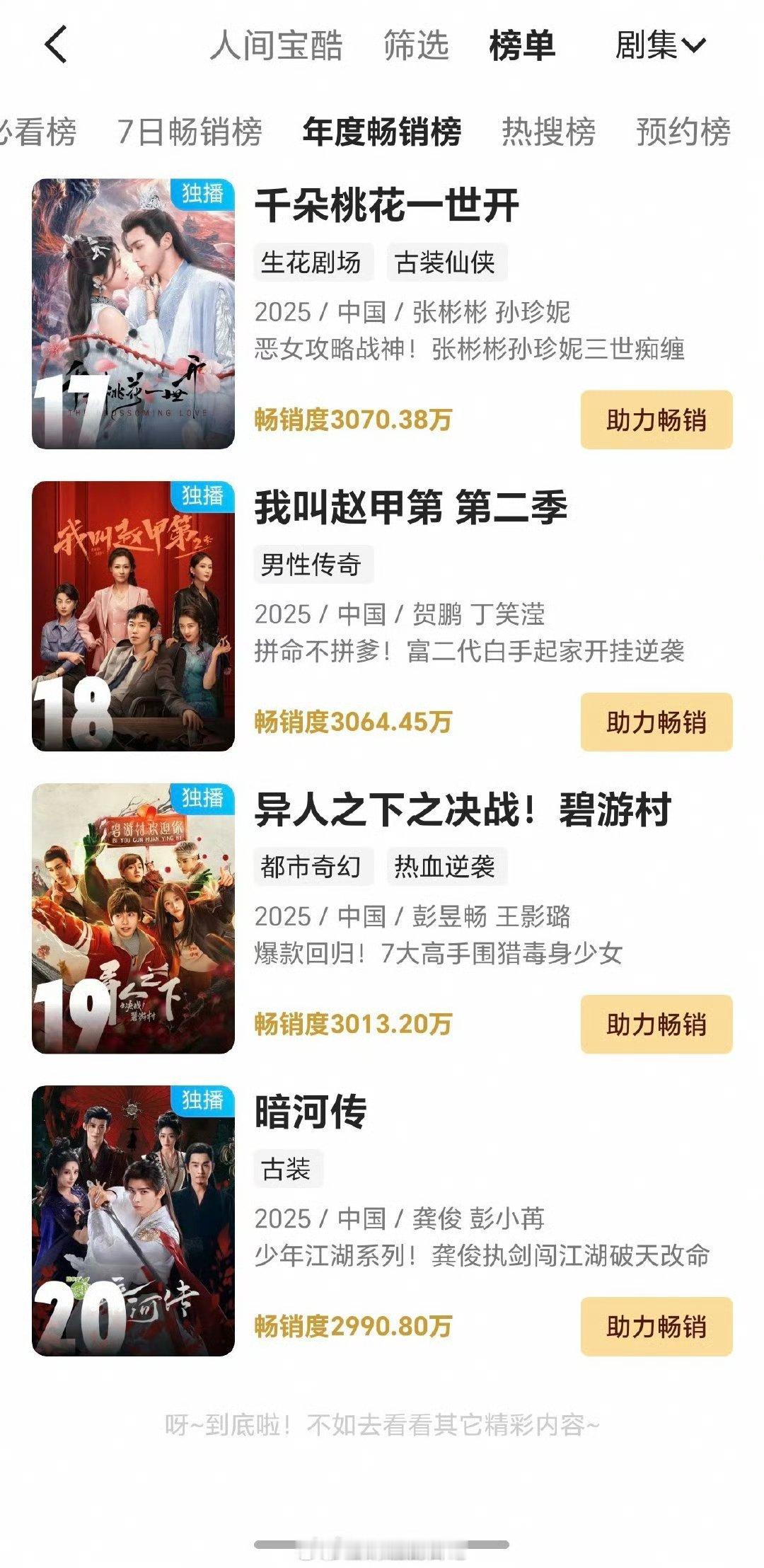 暗河传开播9天已进裤年榜，太棒啦。[彩虹屁] ​​​