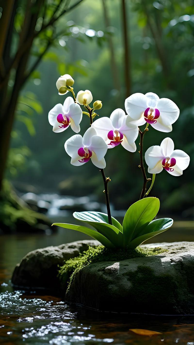 《幽兰香》

文/识途的黑马

幽兰姿娇沐晨光，
碧叶清秀淡雅妆。
花开悠然品味