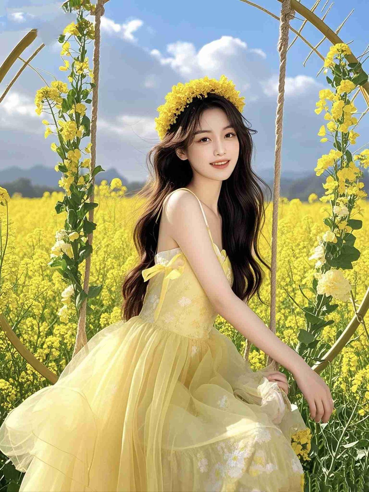 我的今日状态：😁轻松愉快
我这里的天气：🌤️多云
《花田黄裙谣》
 
云絮漫