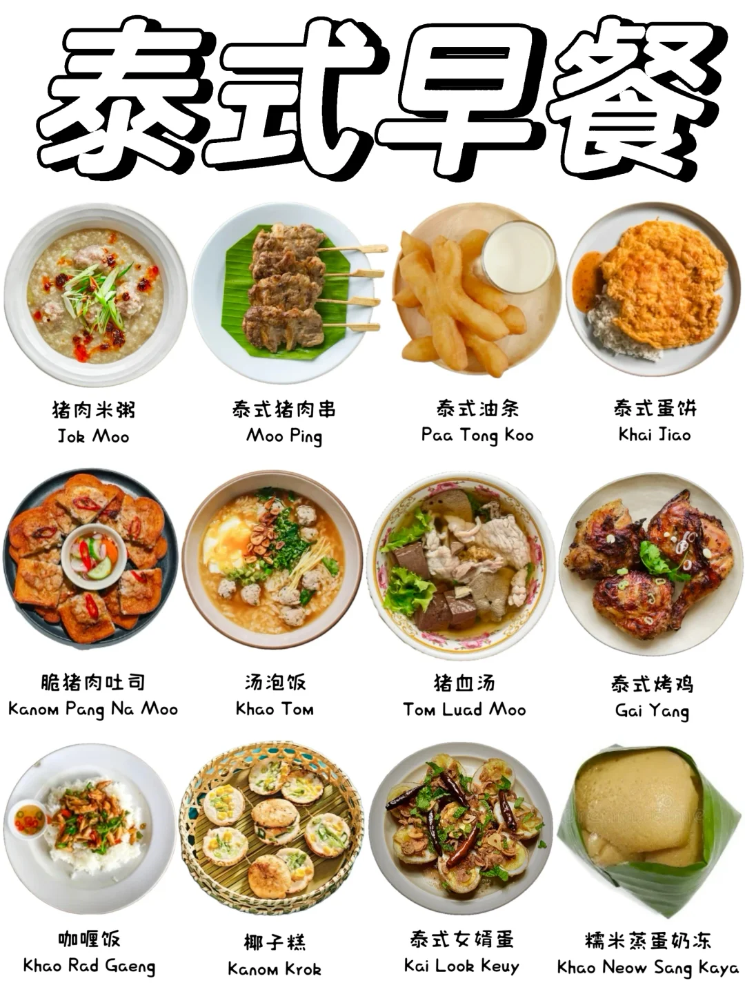 泰国人早餐都喜欢吃什么❓