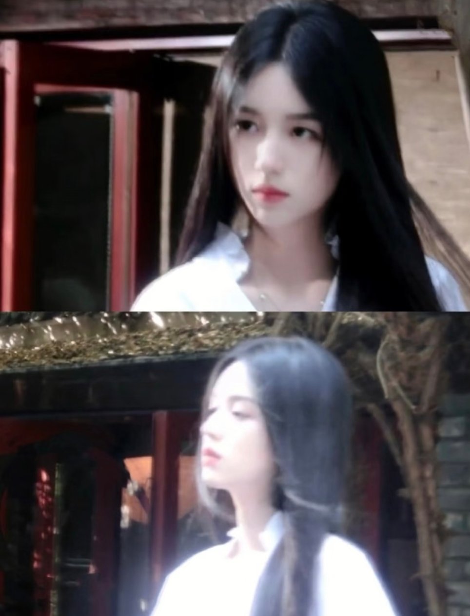 周也、恐怖电影里惊艳美丽的白色女鬼