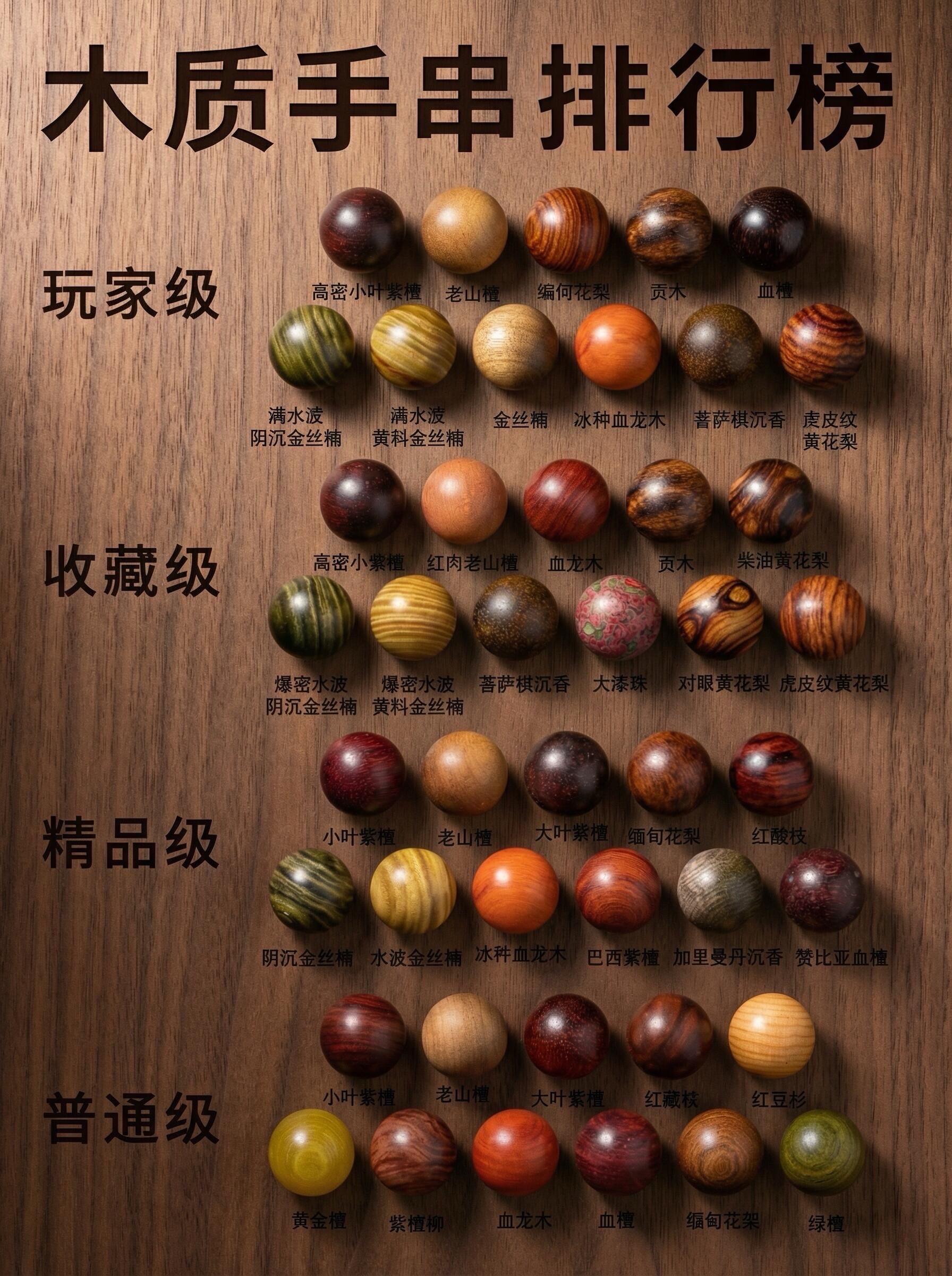 木质手串排行榜。一分钟看懂木质手串的品质排行