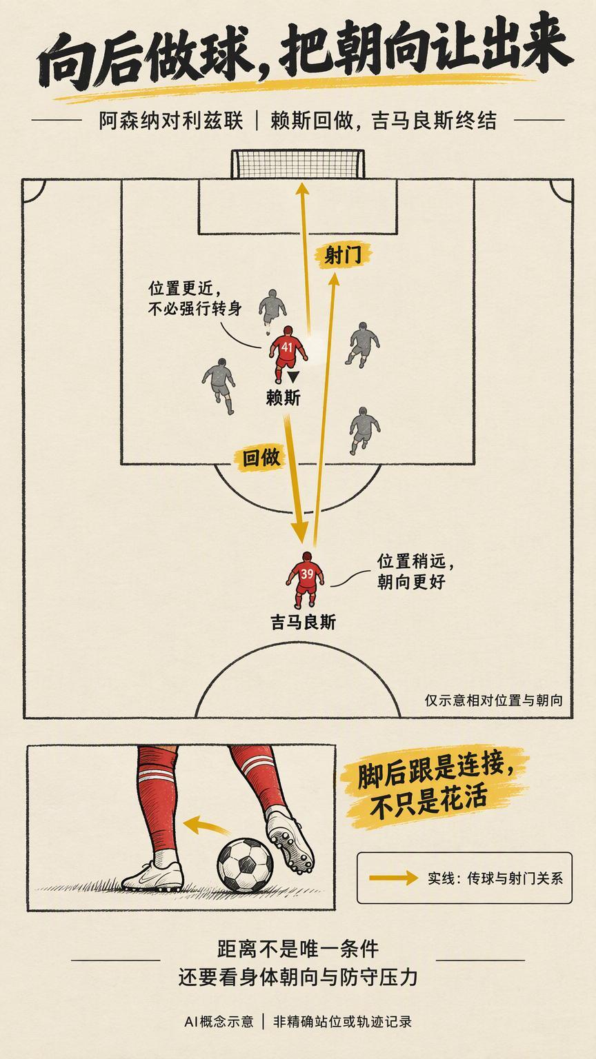 赖斯脚后跟一做，吉马良斯在禁区外接走了最后一击英超 2026年10月10日，阿森
