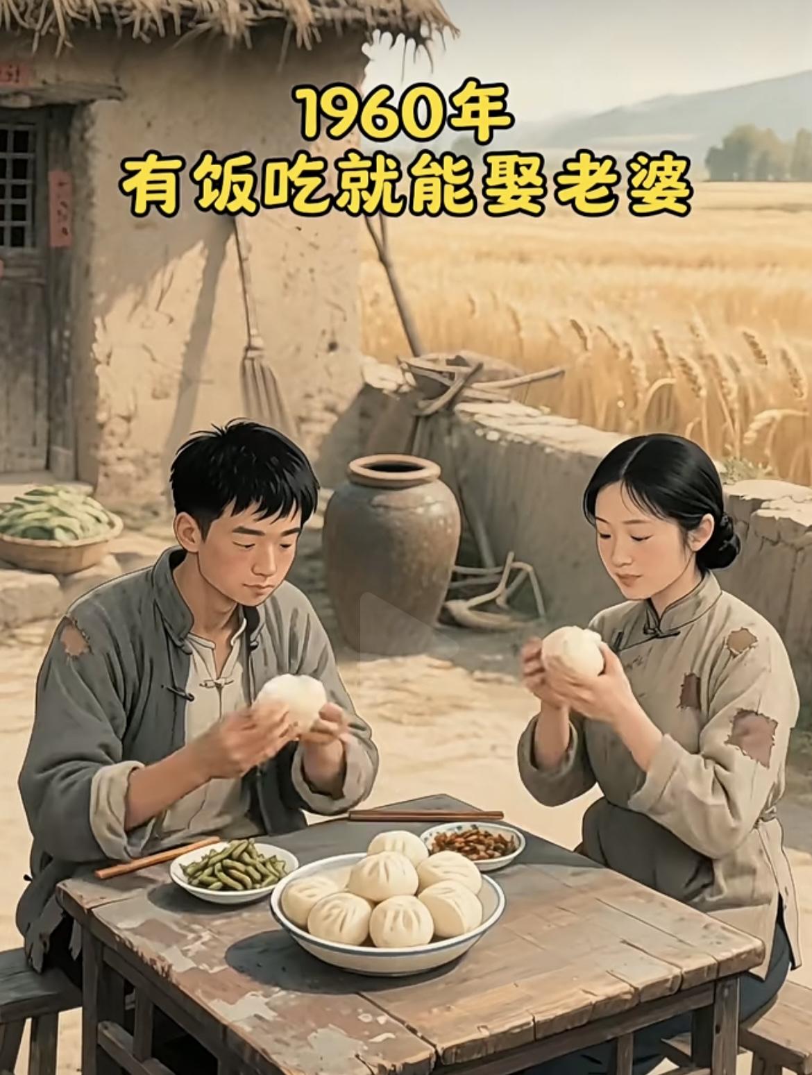 时代变了，幸福的模样一直都在

1. 60年代，温饱是底气，一碗饭就能牵起相守的