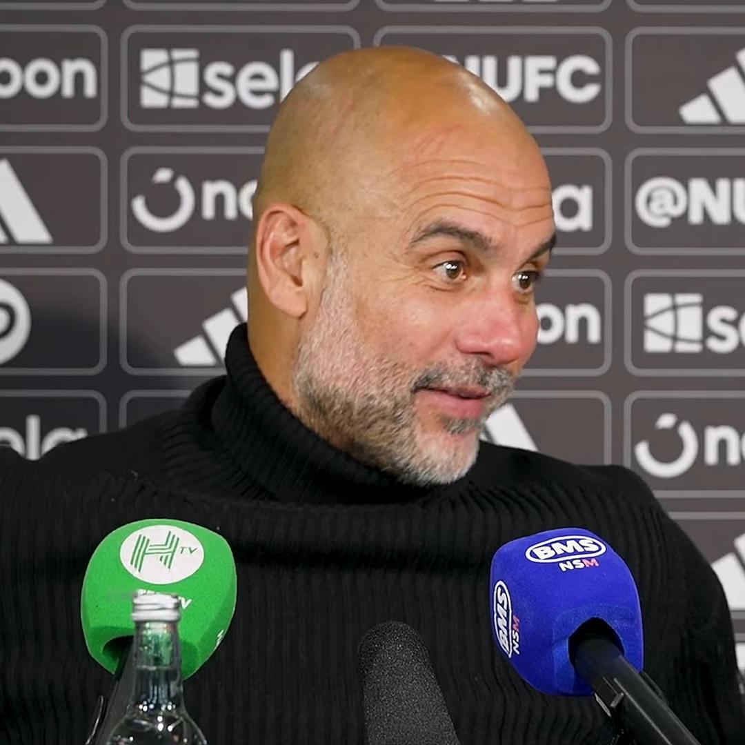 【瓜式回答】瓜迪奥拉谈密集赛程的问题：“我们早就习惯这种节奏了。之前拿四冠王、三