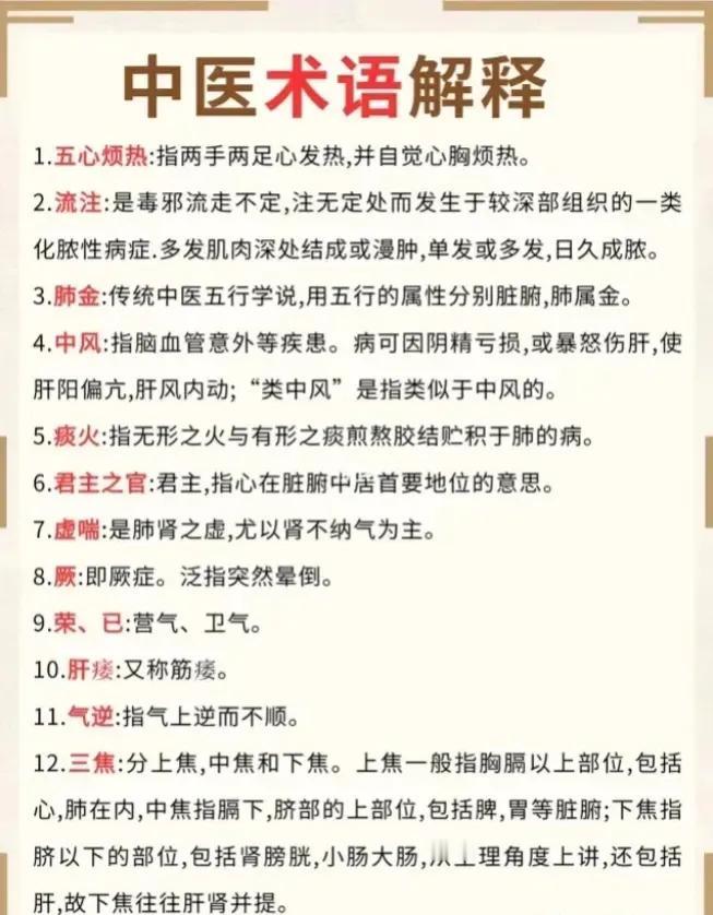 中医术语博大精深，但你是否能听懂其中的奥秘呢？今天，就让我们一起探索这些充满智慧