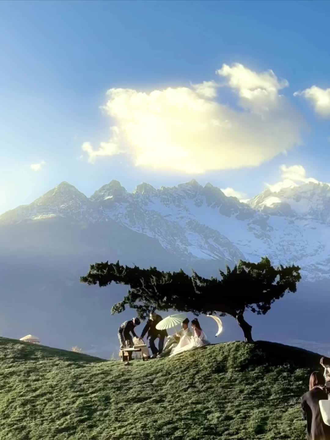 来丽江一定不能错过 雪山脚下的香巴拉牧场