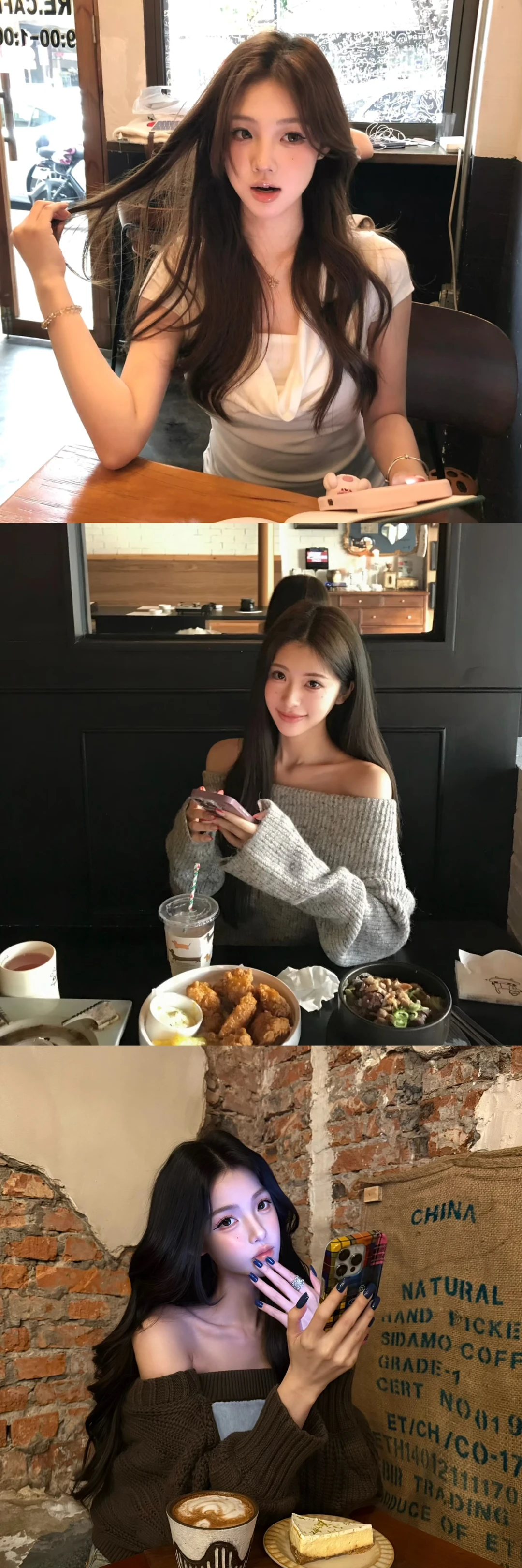 存一些好看的吃饭拍照📷姿势！