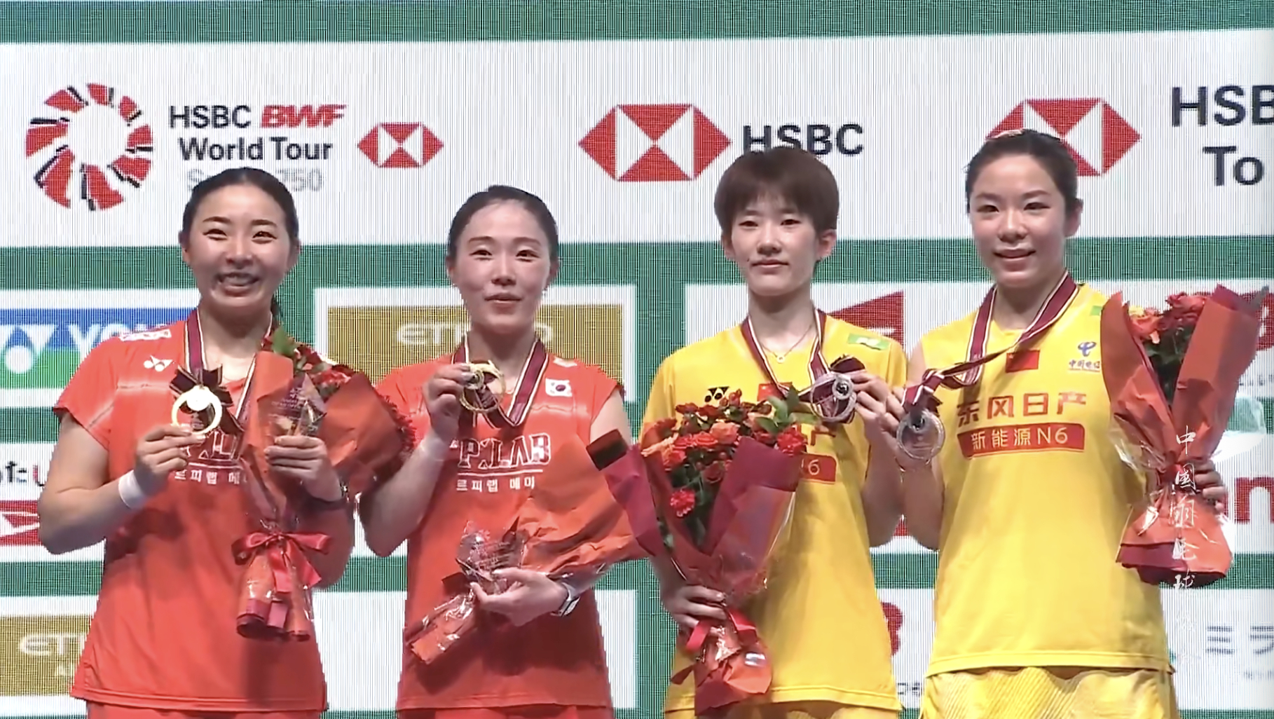 🏆女双冠军：金慧贞/孔熙容🇰🇷🥈女双亚军：贾一凡/张殊贤🇨🇳恭喜四位