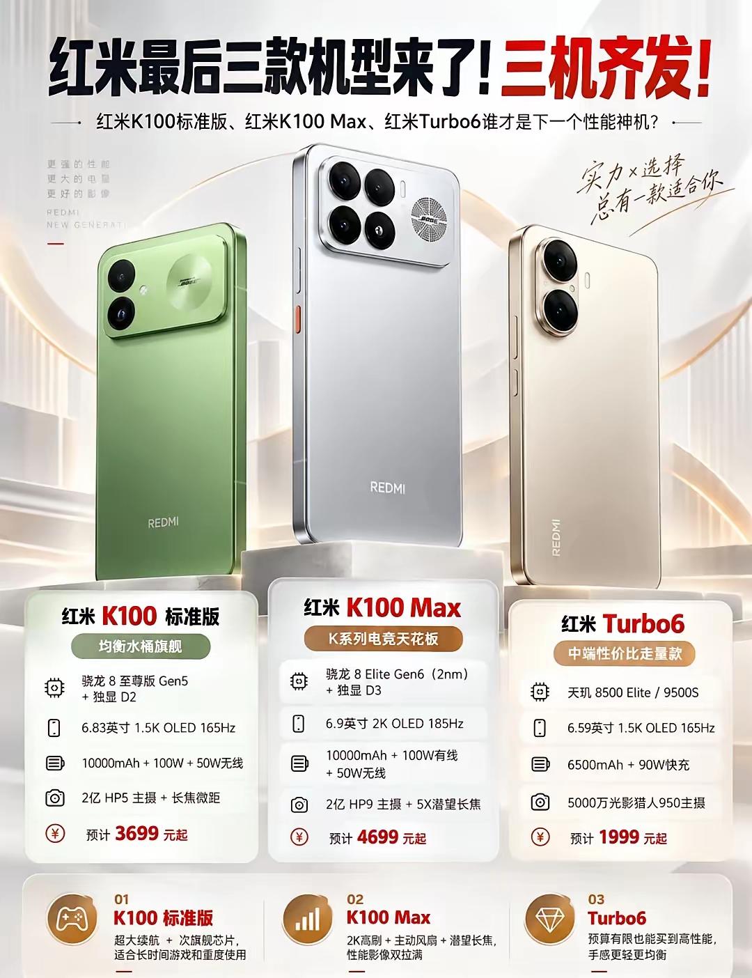 红米K100也要来了，全系10000mAh电池，全系带风扇！不得不说，荣耀带了个
