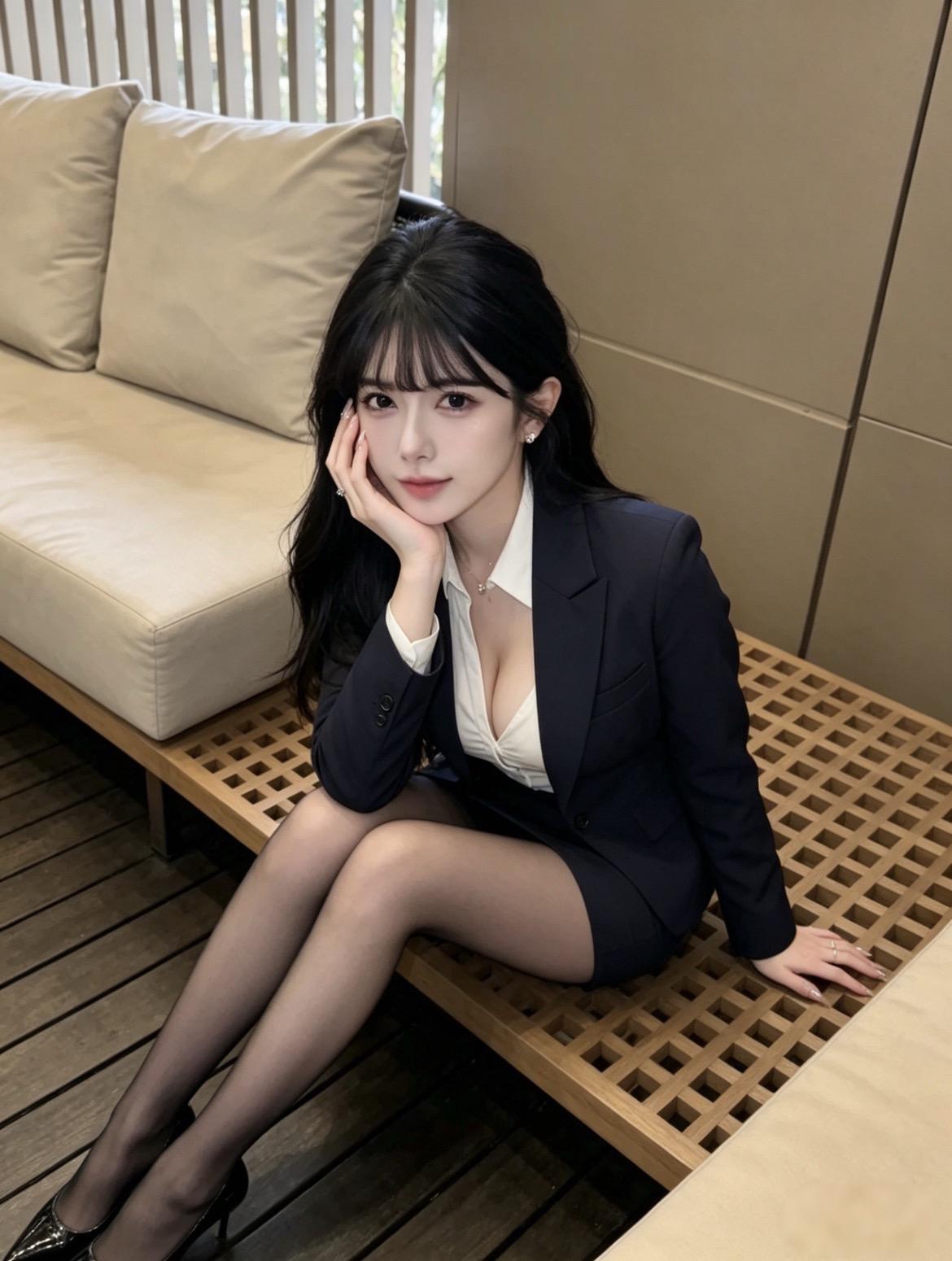 黑西装藏着少女心和温柔