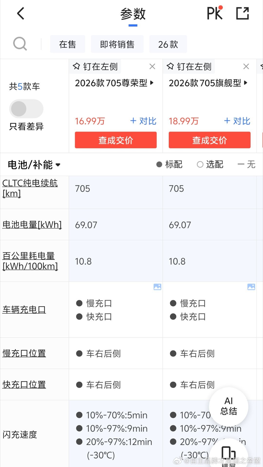 新款海豹07这提升也太大了电池从69到88.6度 续航875km了尺寸也长了快9