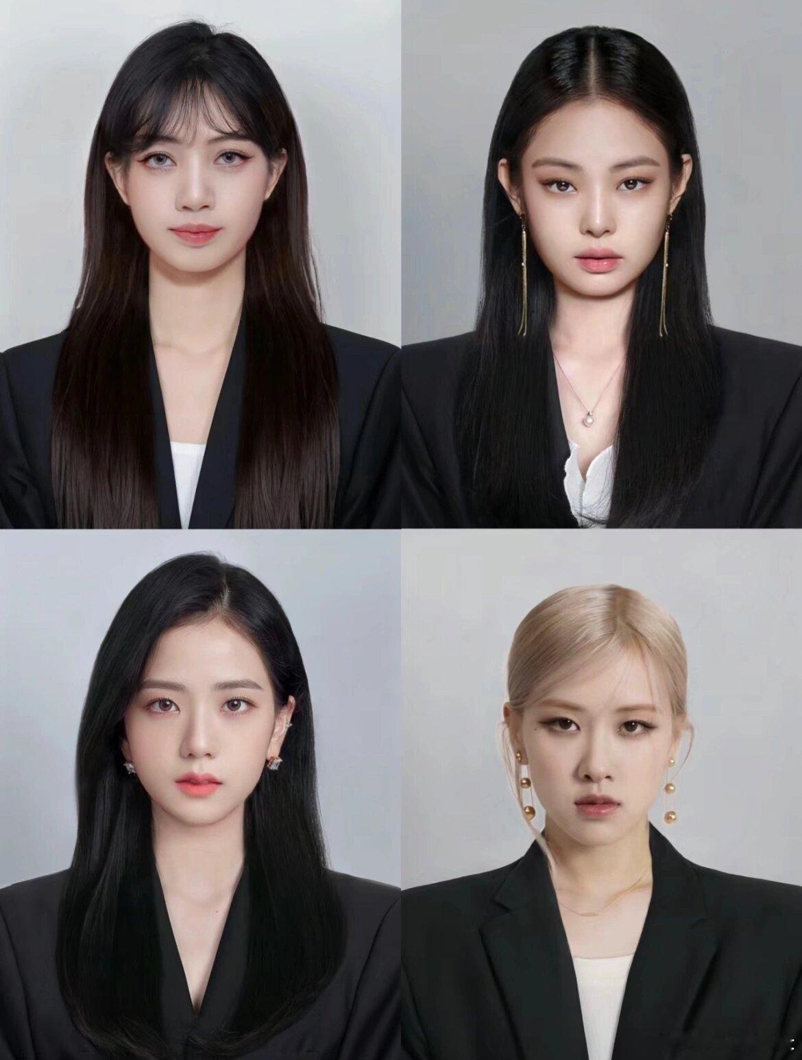 长中庭和短中庭直观地风格不同和视觉冲击Blackpink四个人风格还挺鲜明挺独特