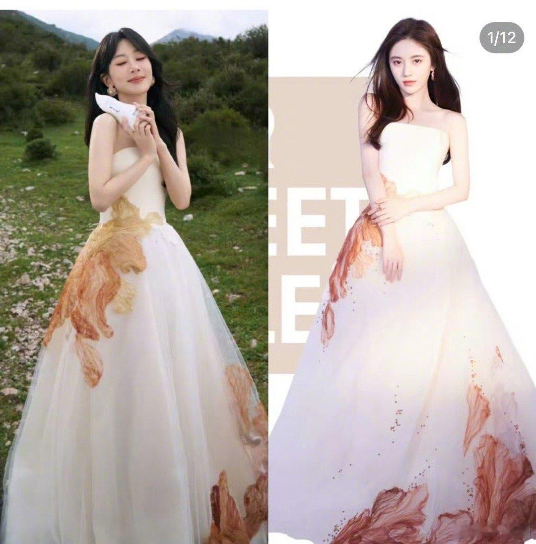 杨紫鞠婧祎同款礼服 看看两个人的演绎～ ​​​