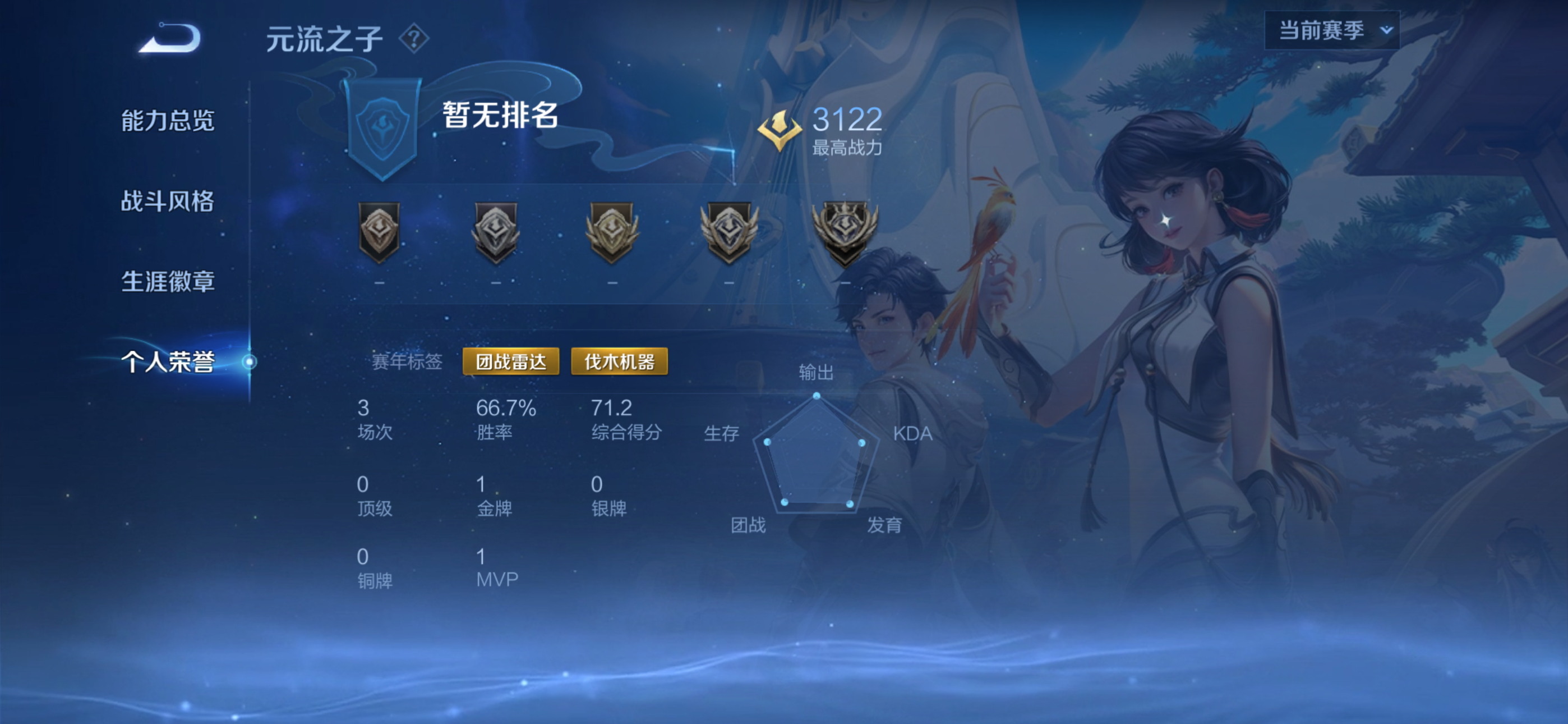 你走过的路,每一步都算数 【7.22晚间无畏巅峰赛】第一把 空空儿 跪 2117