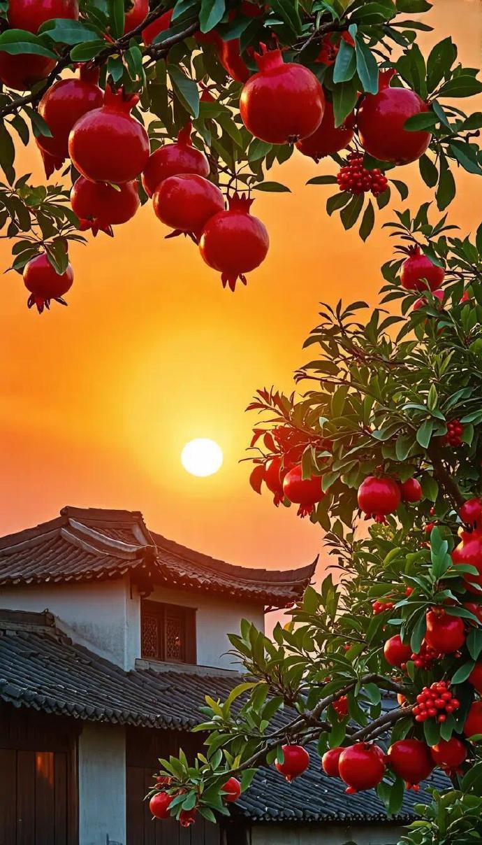 “ 好运石榴，时来运转，六六大顺 ... ” 