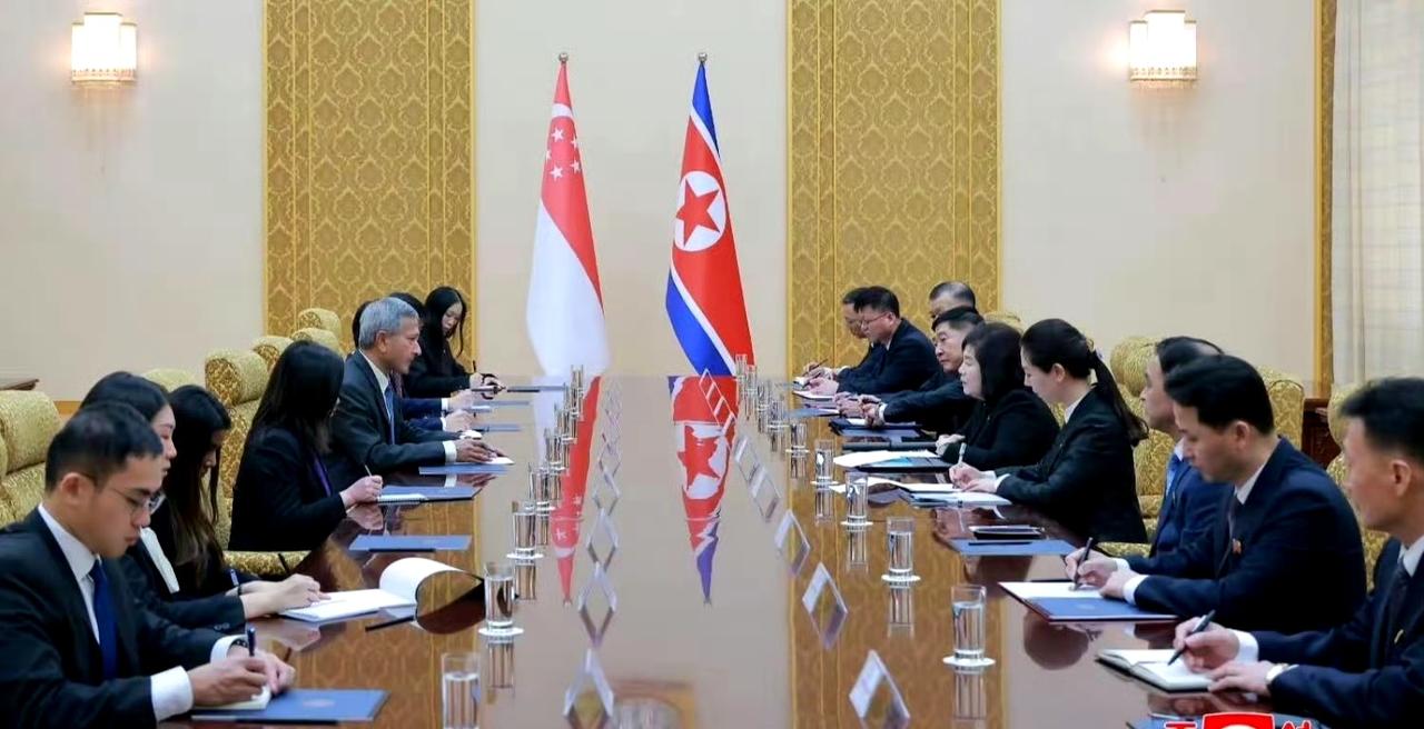 新加坡外长结束访华后，访问朝鲜，之后还将前往韩国。 ​​​