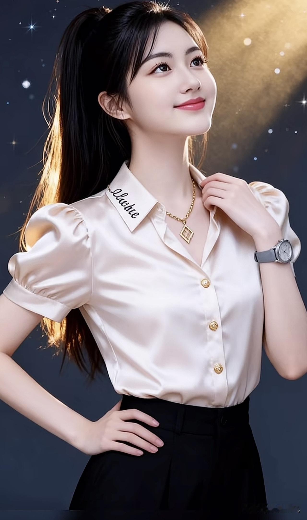 优雅气质，温柔可人，白衬衫的完美演绎气质通勤白衬衫 气质感白衬衫 轻奢减龄白衬衫