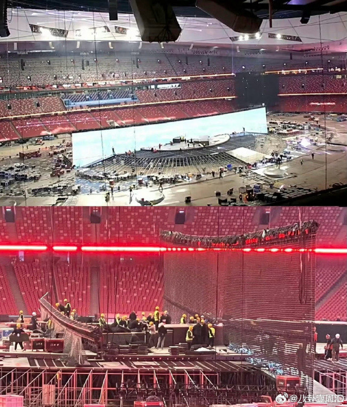 张杰演唱会机器人彩排路透 张杰演唱会也太卷了吧！机器人都上台伴舞了张杰未LIVE