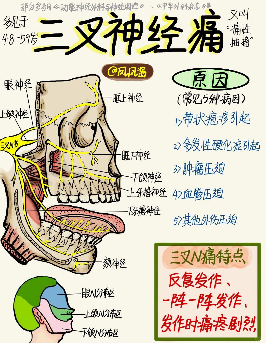 📖医学生笔记 | 三叉神经痛 建议点赞收藏