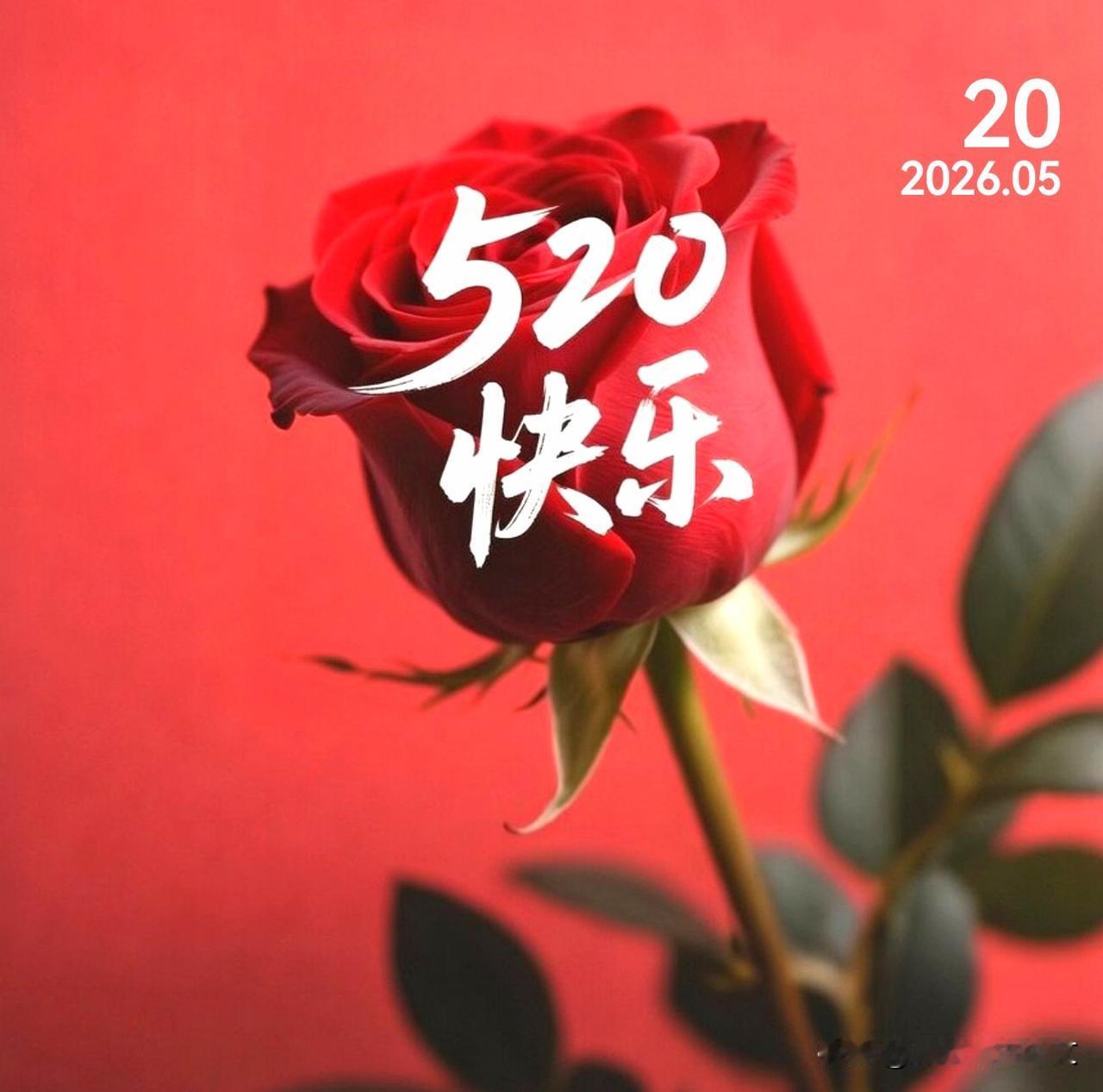 520
爱意不必轰轰烈烈，
藏在日常的细节里，
一句关心，一份陪伴，
就是最长情