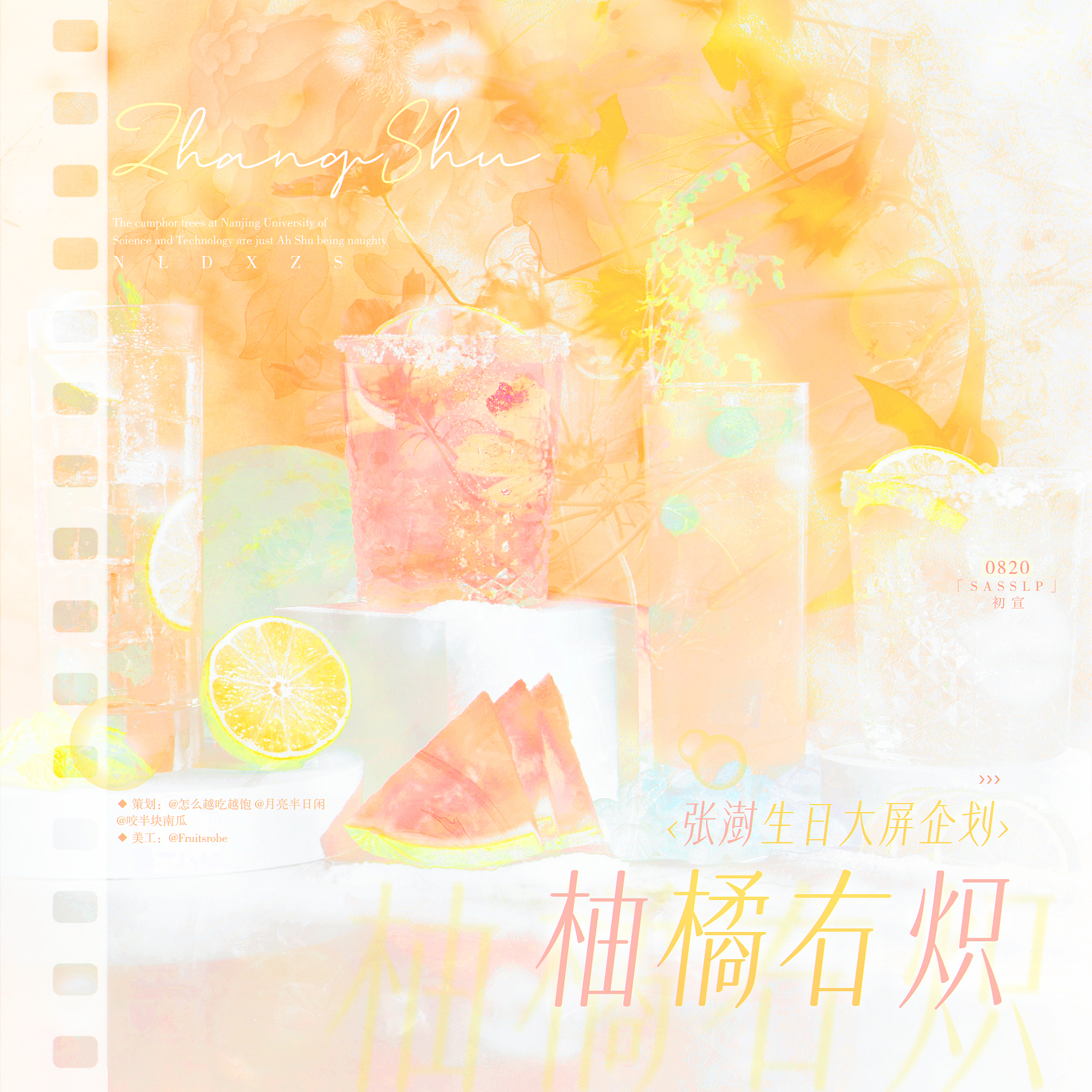 以你为名的夏天  张澍生日大屏企划，感兴趣的宝贝来加入我们呀！然后就是参加了企划