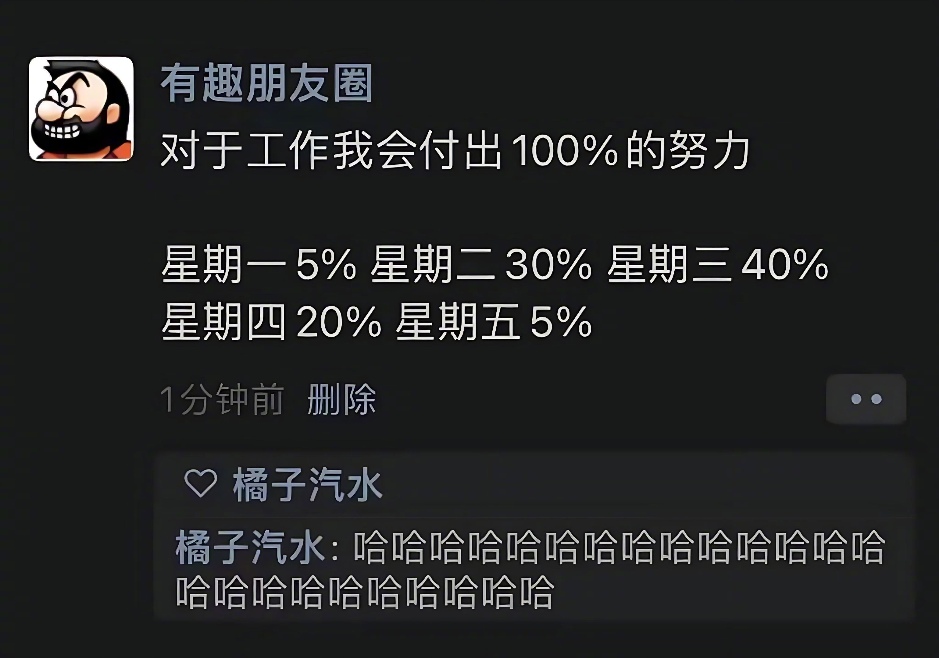 《对于工作我会付出100%的努力》 