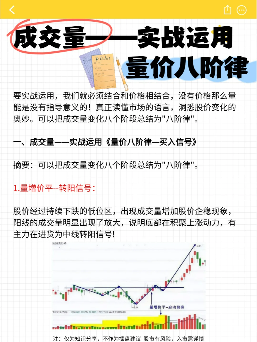 成交量——实战运用 量价八阶律