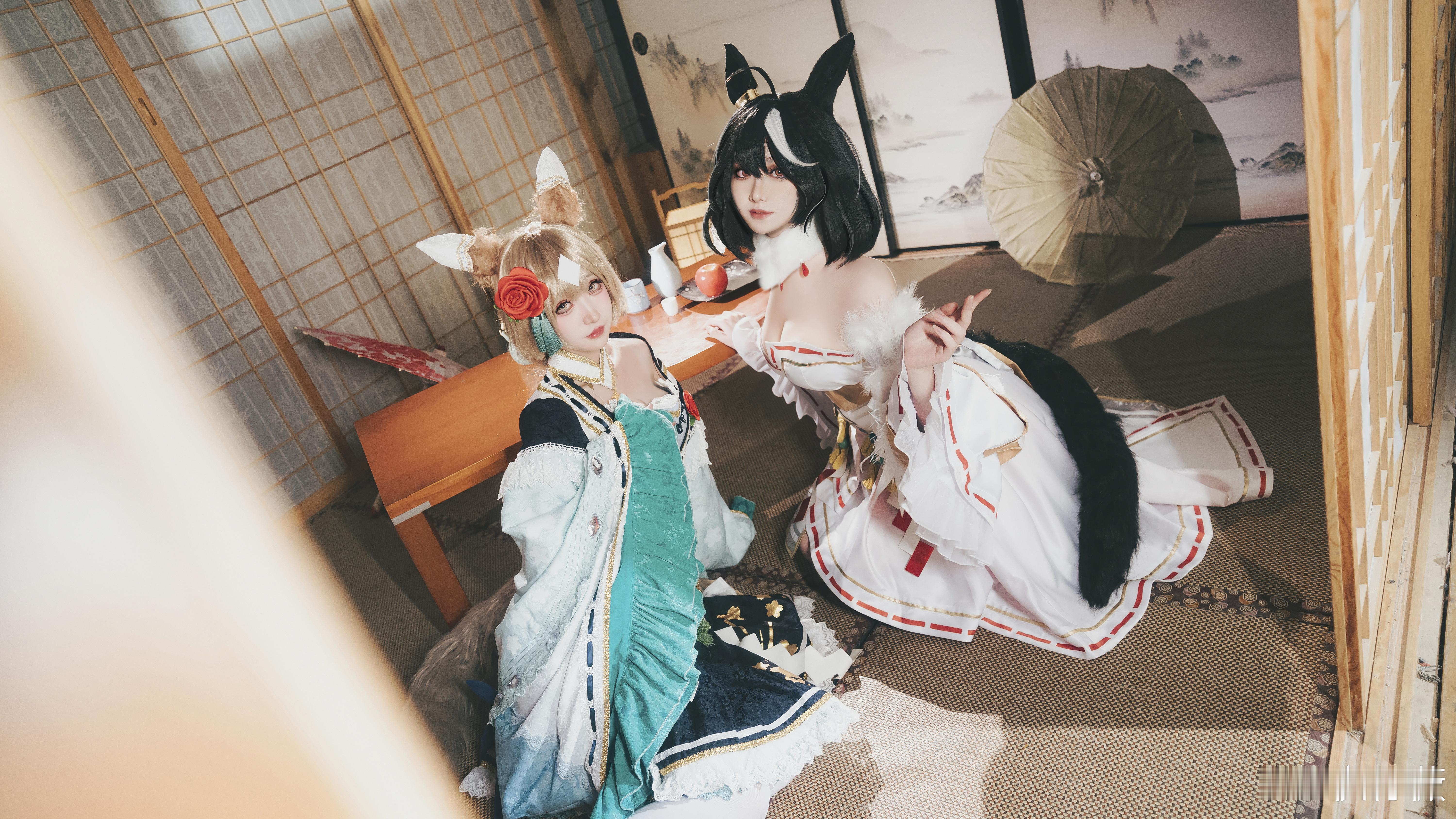 赛马娘[超话]  cosplay  北部玄驹  里见光钻  大家元宵节快乐！请看