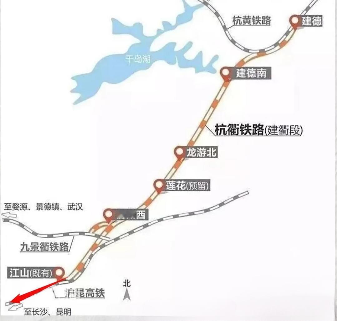 这条联络线，批了。江山站“断点”大半年，这回通了。官方实锤：杭衢高铁与沪昆高铁江