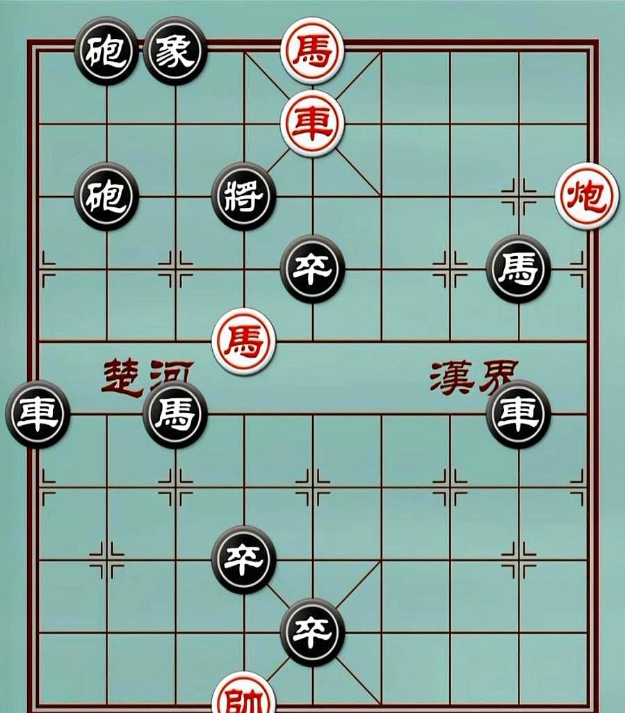 别再傻乎乎先动车了。高手只用两匹马，6步就能把你闷死，不信你看。
 
第一步，红