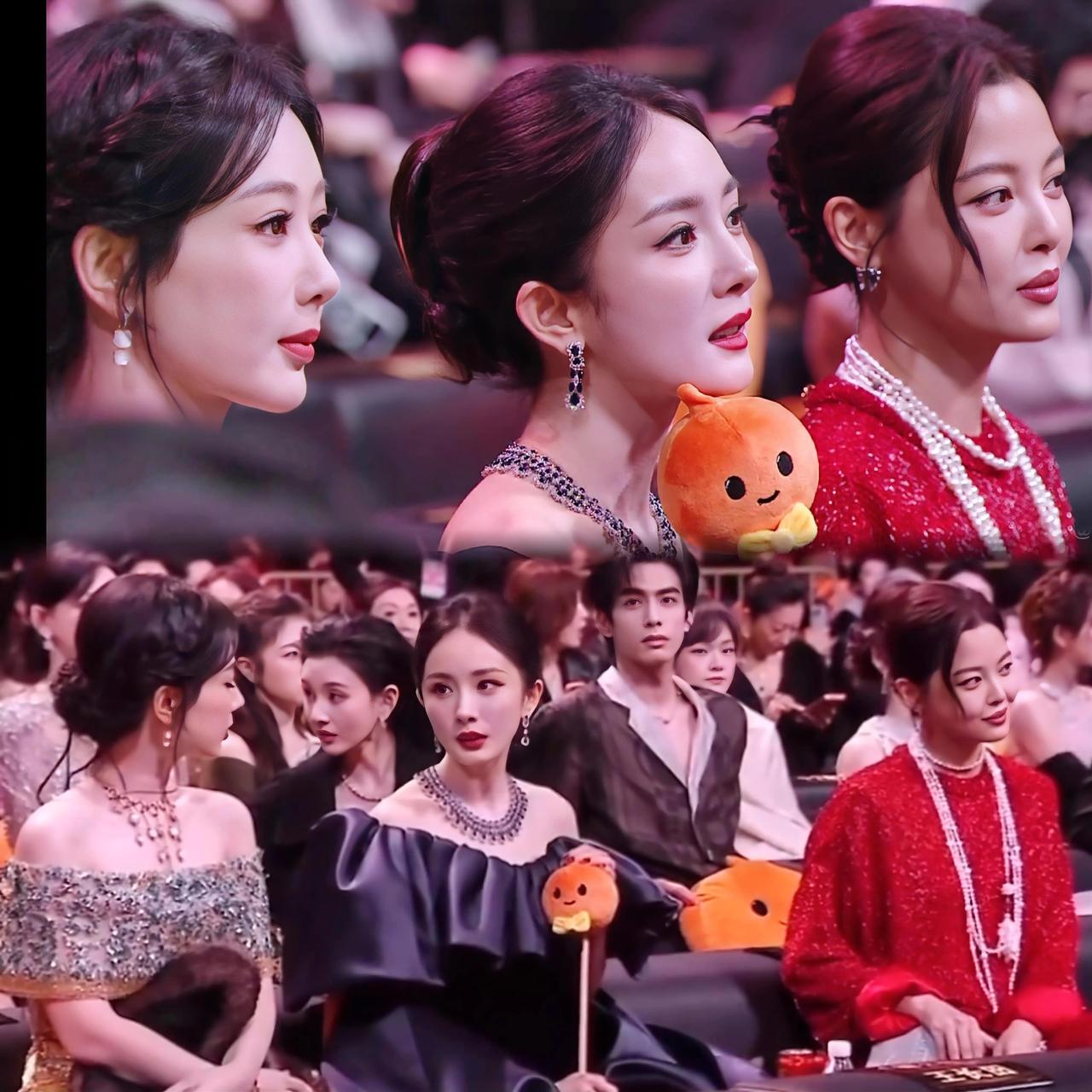 2025微博之夜坐在一起的这三个女明星，她们可能不是最漂亮的，也不是演技最好的。