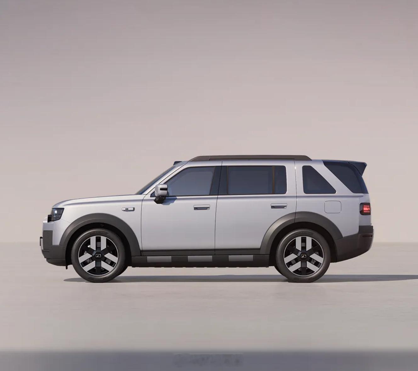 神行者首款车型，神行车8，他们官方给的定位是：豪华科技全地形SUV。就外观图来看