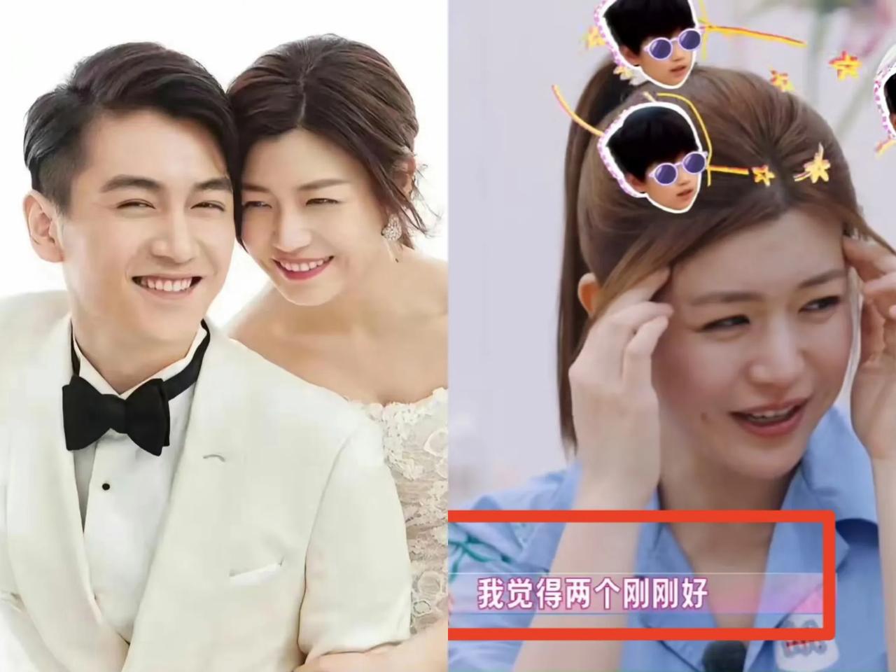43 岁的陈妍希，在《我家那闺女2026》里整理儿子小星星小时候的衣服。 
一件