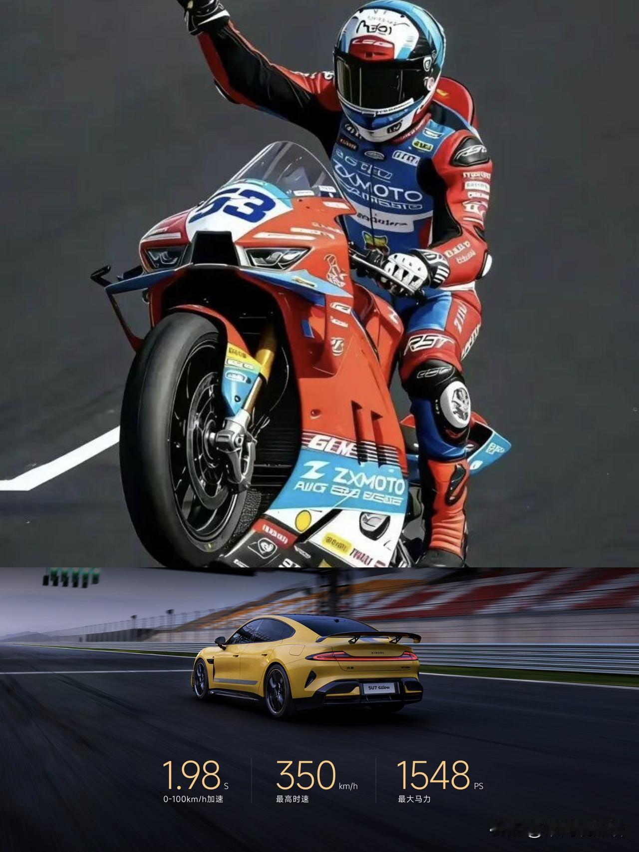 小米SU7Ultra刷新记录，
张雪摩托更是夺得了国际双冠，
两者的限制和解锁条