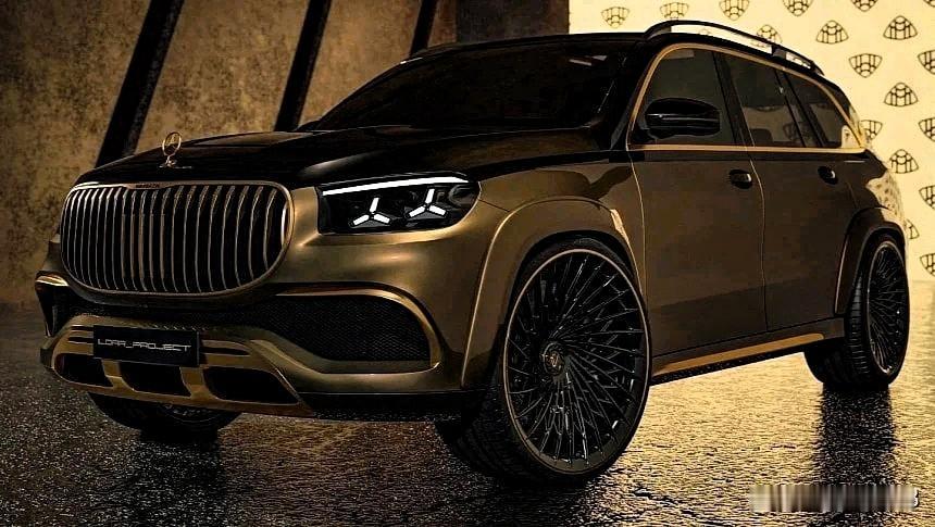 焕然一新的梅赛德斯-迈巴赫GLS黄金版独一无二，但仅存在于想象世界。
     