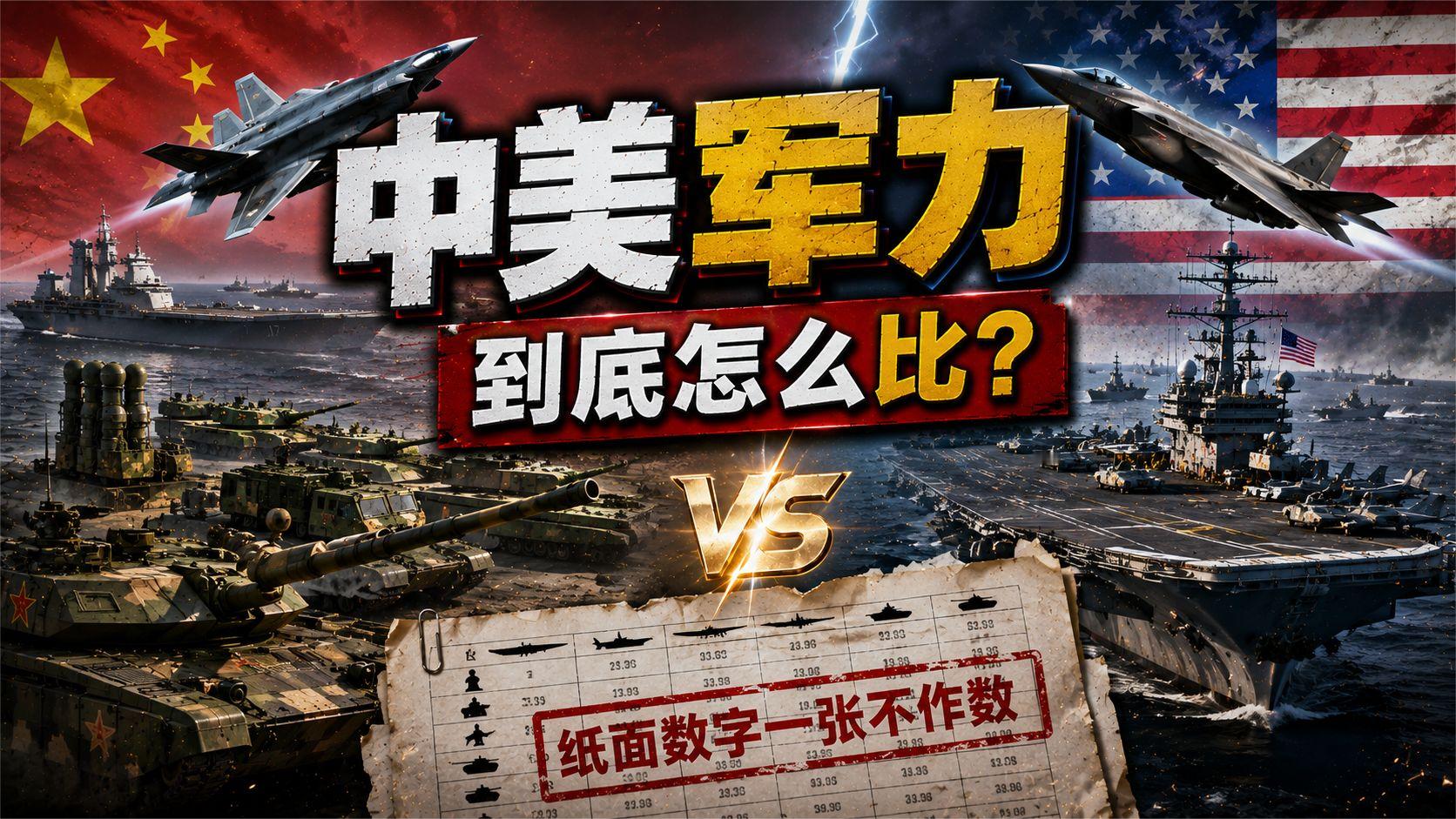 中美军力到底怎么比？纸面数字一张不作数