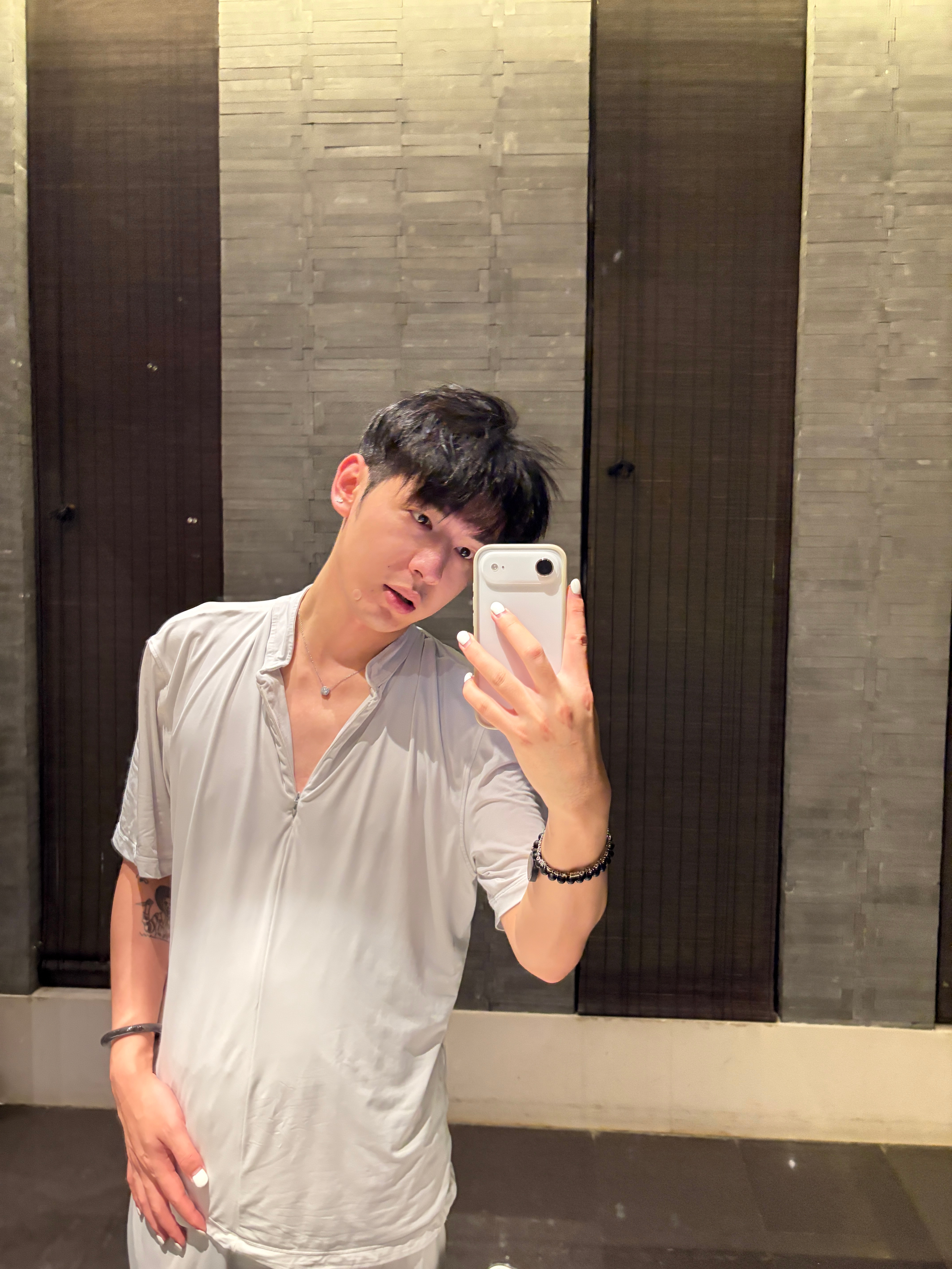 刚刚搓完澡 