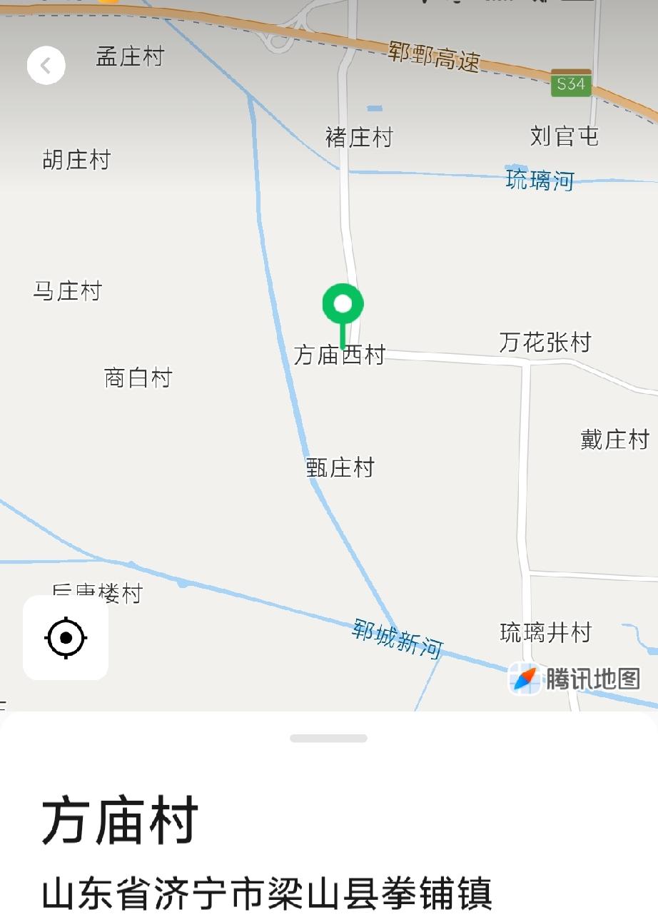 梁山县拳铺镇方庙村
明朝洪武年间，孙氏祖先在这里建村，因为村里建了一座方形庙宇，