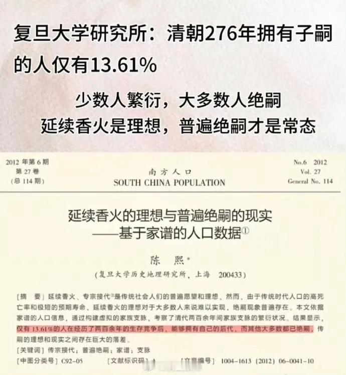 【琅河财经】少数人繁衍，多数人绝嗣，优胜略汰，自然规律。
当代的一夫一妻制算是保